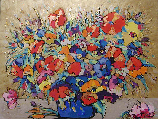 Gem&auml;lde Blumen