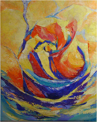 Gem&auml;lde Blumen