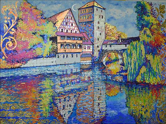 Gem&auml;lde Lyrisch-naiv