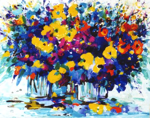 Gem&auml;lde Blumen