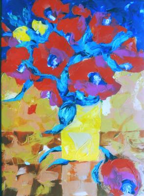 Gem&auml;lde Blumen