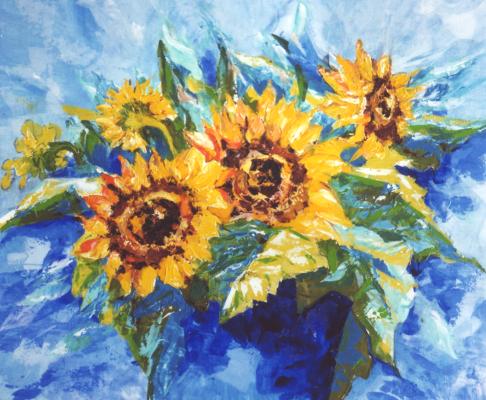 Gem&auml;lde Blumen