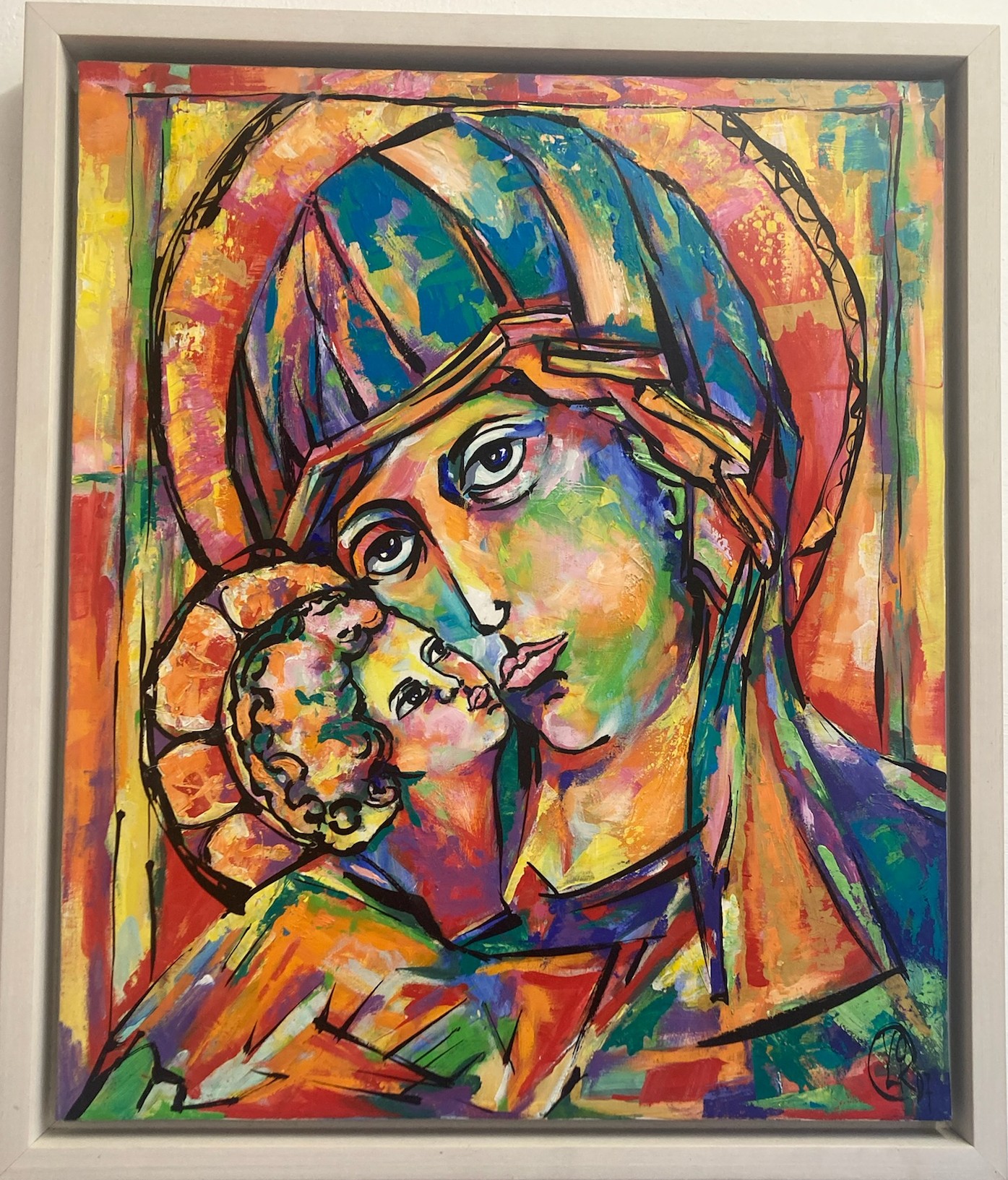 Maria und Jesus, bunt – Werk 15