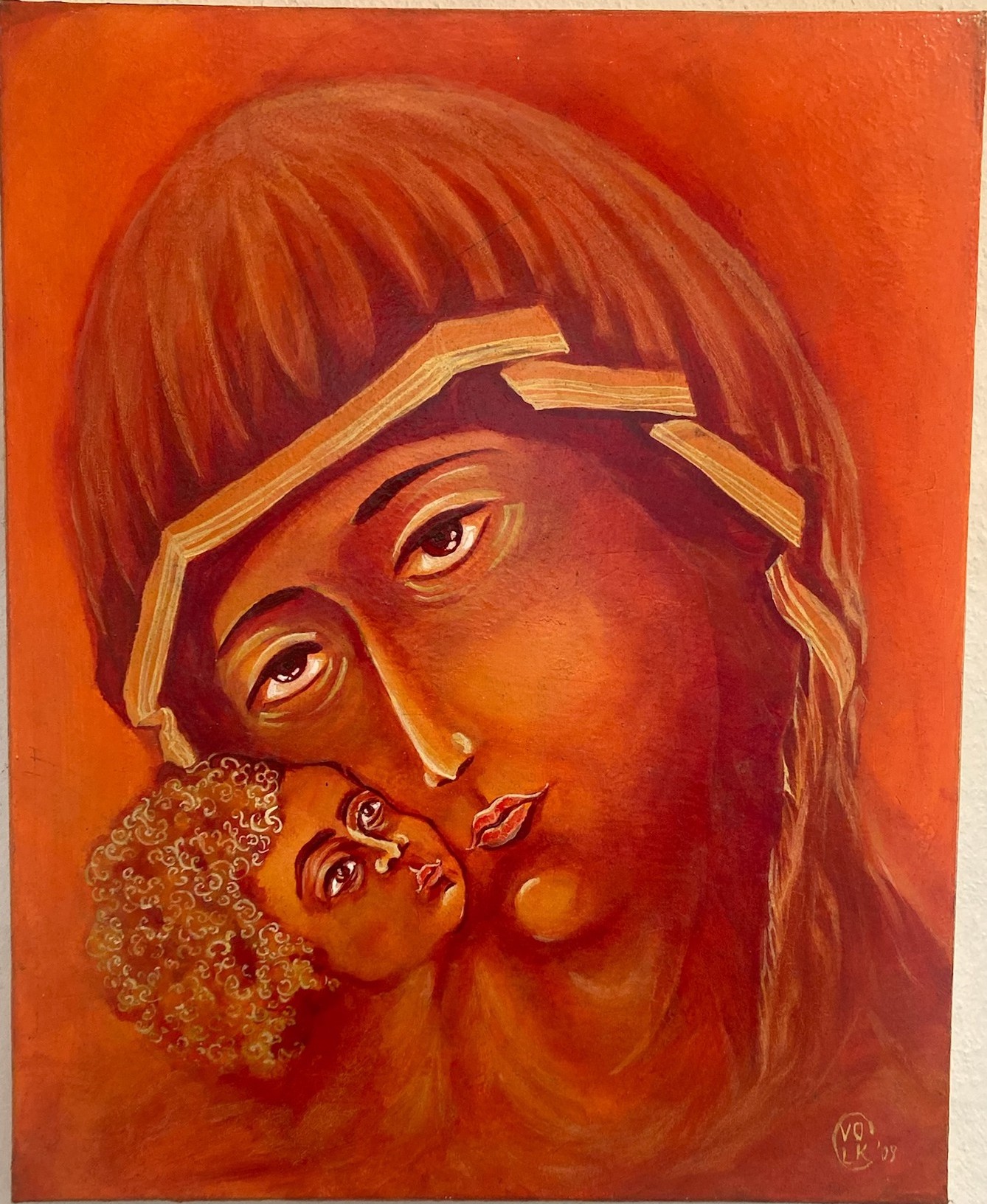 Maria und Jesus, rot – Werk 16