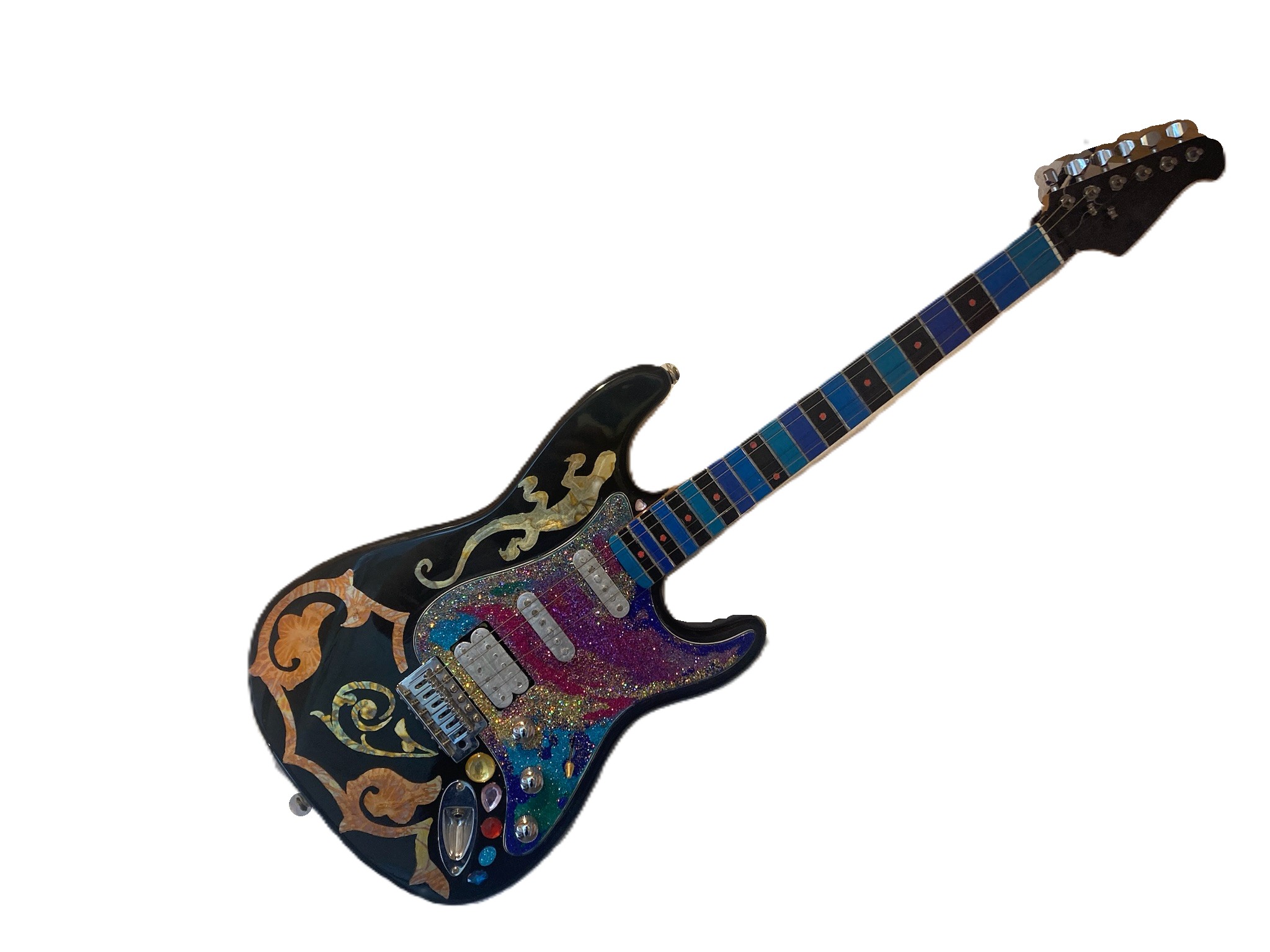 E-Gitarre veredelt (funktionsfähig) – Werk 19