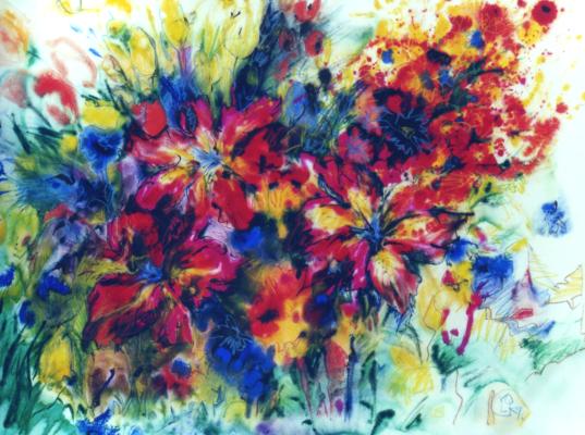 Gem&auml;lde Blumen