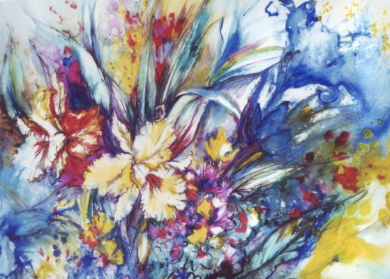 Gem&auml;lde Blumen