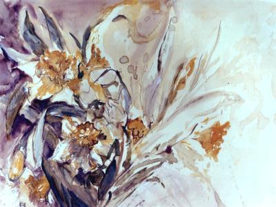 Gem&auml;lde Blumen