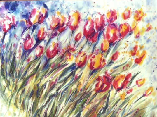 Gem&auml;lde Blumen