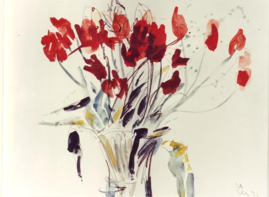Gem&auml;lde Blumen