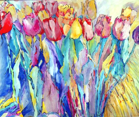 Gem&auml;lde Blumen