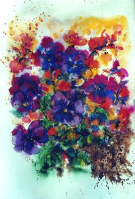 Gem&auml;lde Blumen