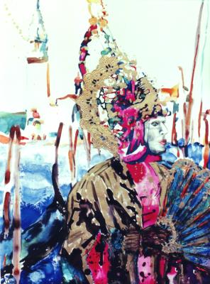 Gem&auml;lde Venedig-Karneval